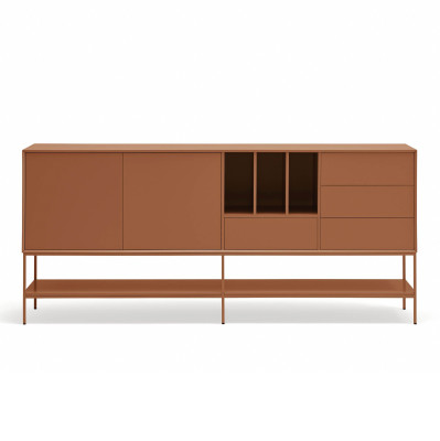 Platt chest of drawers 220 cm brick red Teulat