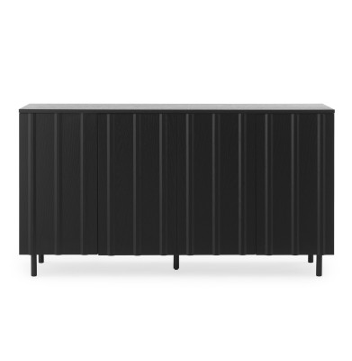 Komoda Rib 159 cm czarna Normann Copenhagen