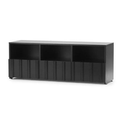 Rib Low hybrid chest of drawers black Normann Copenhagen
