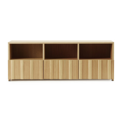 Rib Low hybrid oak chest of drawers Normann Copenhagen