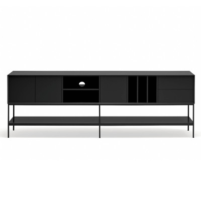 Komoda TV Platt 220 cm czarna Teulat