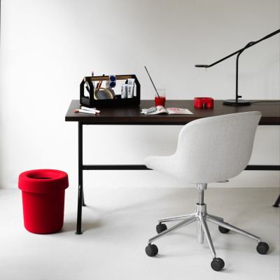 Kosz biurowy Hide czerwony Normann Copenhagen