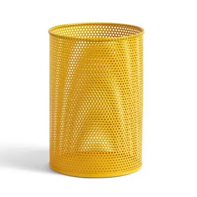 Kosz biurowy Perforated h;37 cm żółty Hay