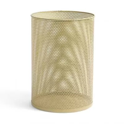 Kosz biurowy Perforated 44 cm zakurzony żółty Hay