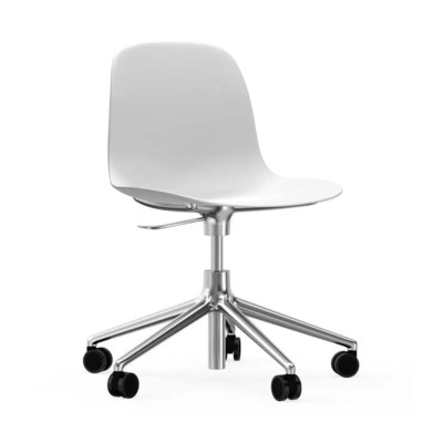 KRZESŁO BIUROWE FORM ALUMINIOWA PODSTAWA BIAŁE NORMANN COPENHAGEN