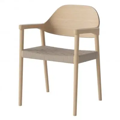 Krzesło Mebla dąb bielony beżowe siedzisko Bolia