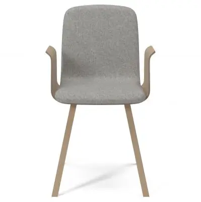 Krzesło Palm dąb bielony Light Grey Melange Bolia