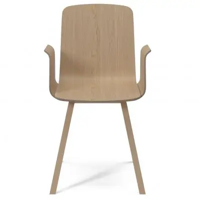 Krzesło Palm Z Podłokietnikami Dąb Bielony Bolia