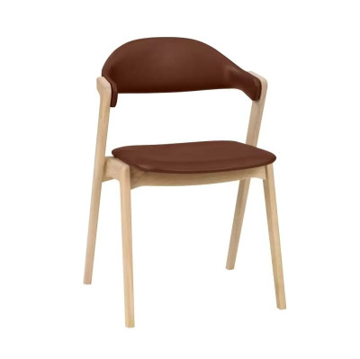 Krzesło Parker jasny dąb skóra choko