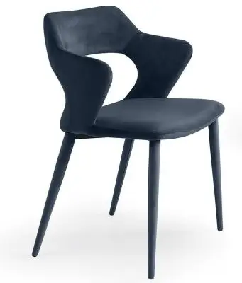 Krzesło Pretorio szaro-niebieskie Miotto
