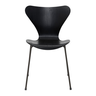 Krzesło Series 7 Fornir Barwiony Czarny Fritz Hansen