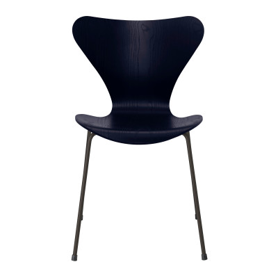 Krzesło Series 7 Fornir Barwiony Granatowy Fritz Hansen