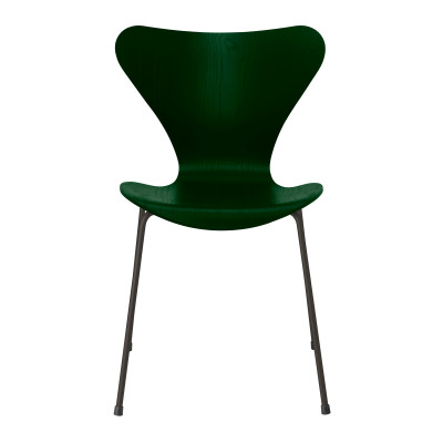Krzesło Series 7 Fornir Barwiony Leśna Zieleń Fritz Hansen
