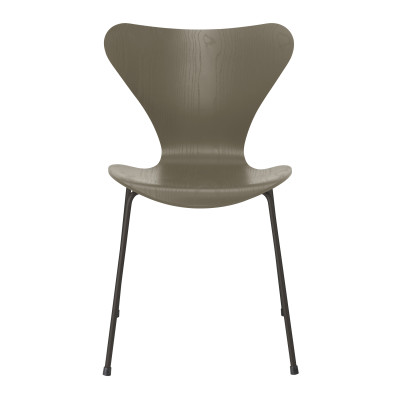 Krzesło Series 7 Fornir Barwiony Oliwkowy Fritz Hansen