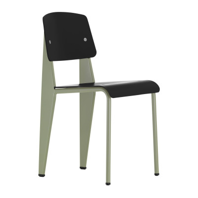 Krzesło Standard SP czarne siedzisko - podstawa szara Vitra