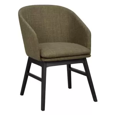 Krzesło Windham zielone-czarny dąb Rowico