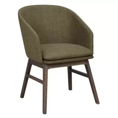 Krzesło Windham zielone-dąb brązowy Rowico