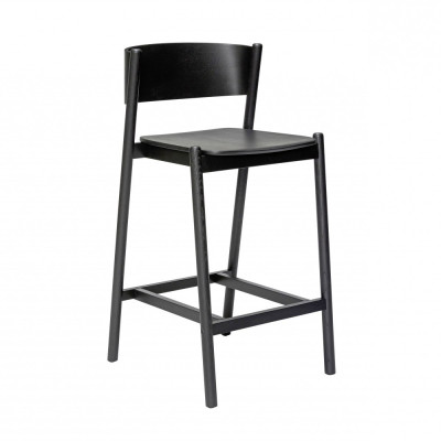 Krzes�o barowe Oblique czarne Hubsch