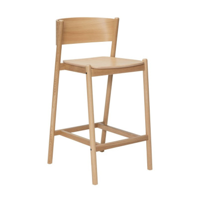 Krzes�o barowe Oblique naturalne Hubsch