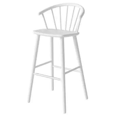 Krzesło barowe Sleek h;102 cm białe Bolia