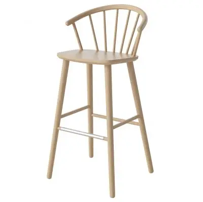 Krzesło barowe Sleek h;102 cm dąb bielony Bolia