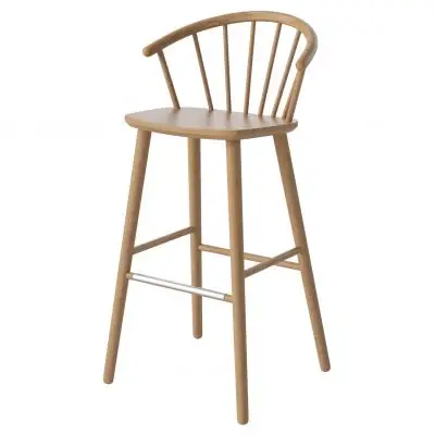 Krzesło barowe Sleek h;102 cm dąb olejowany Bolia