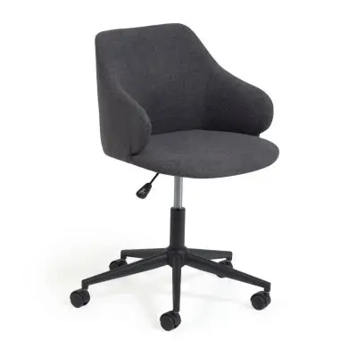Krzesło biurowe Einara ciemnoszare La Forma