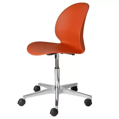 Krzesło biurowe N02-30 ciemny pomarańcz Fritz Hansen