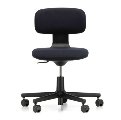 Krzesło biurowe Rookie tkanina Plano Nero - podstawa czarna Vitra