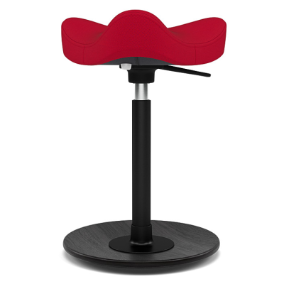 Krzesło ergonomiczne Move Compact czerwone, czarne drewno Varier