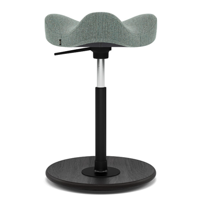 Move Low Petrol ergonomic chair, black wood Varier