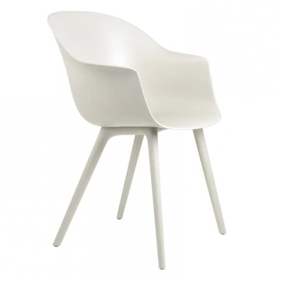 Krzesło ogrodowe Bat białe Gubi