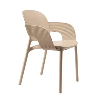 Krzesło ogrodowe Hug z podłokietnikiem gołębi szary Scab Design