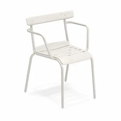 Krzesło ogrodowe Miky matowa biel Emu
