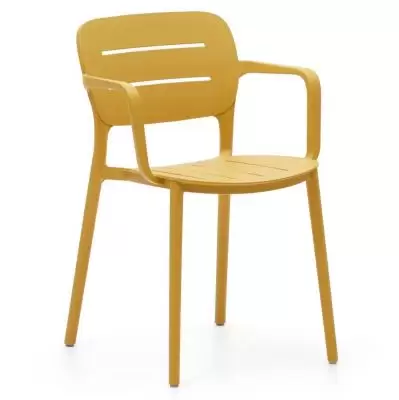Krzesło ogrodowe Morella musztardowe La Forma