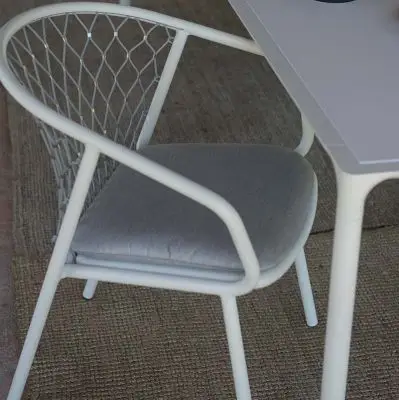 Krzesło ogrodowe Nef matowa biel Emu