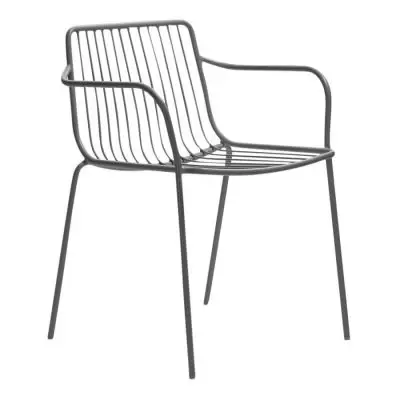 Krzesło ogrodowe Nolita 3655 antracytowe Pedrali