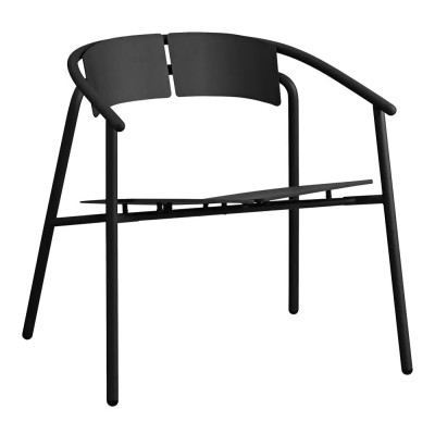 Krzes�o ogrodowe Novo lounge czarne AYTM