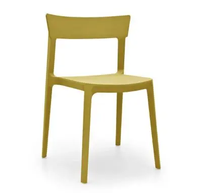 Krzesło ogrodowe Skin CS1391 musztardowe Calligaris