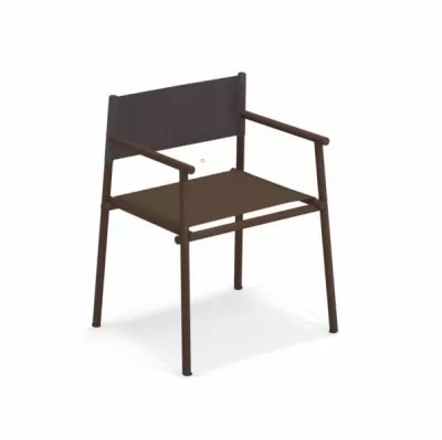 Krzesło ogrodowe Terramare brązowe Emu