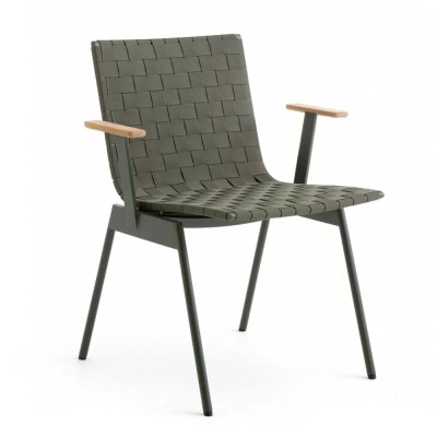 Krzesło ogrodowe Ville AV34 brązowo-zielone Andtradition