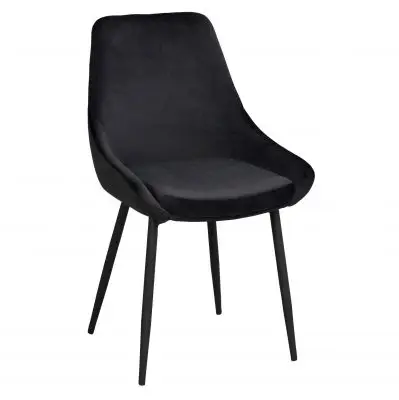 Krzesło sierra czarne velvet Rowico