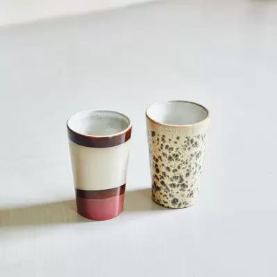 Kubek ceramiczny do herbaty 70s dunes HKliving