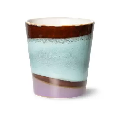 Kubek ceramiczny do kawy 70s 12 szt. patina HKliving