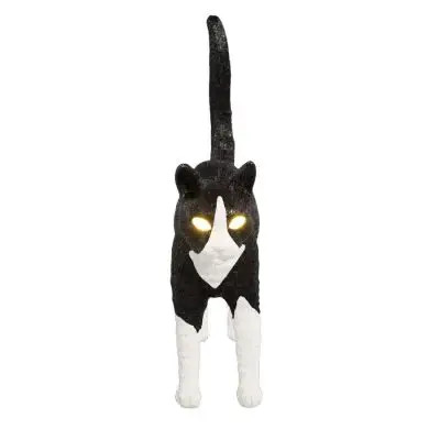 LAMPA CAT FELIX CZARNO-BIAŁA SELETTI