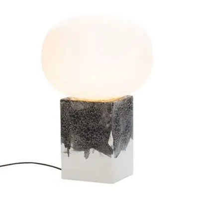 Lampa Magma Low Biały Klosz-Biała Podstawa Pulpo