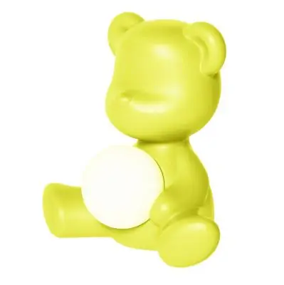 LAMPA MIŚ TEDDY GIRL LIMONKOWA QeeBoo