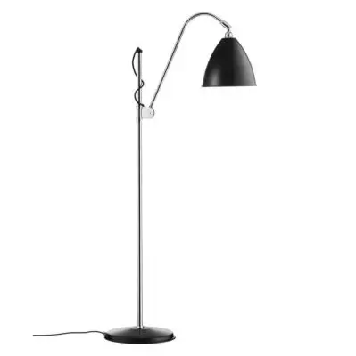 Lampa Podłogowa Bestlite Bl3 21 Cm Stal Chromowana Czarna Matowa Gubi