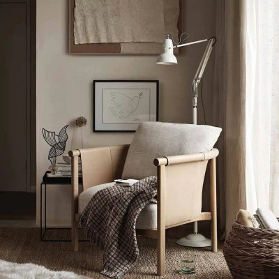 ORIGINÁLNÍ 1227 LNĚNÁ BÍLÁ STOLNÍ LAMPA Anglepoise
