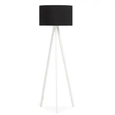 LAMPA PODŁOGOWA TRIVET CZARNO-BIAŁA KOKOON DESIGN